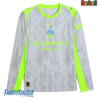 Manchester City Tricou Fotbal Replică 2025-26 Barbati Treilea Mâneci Lungi